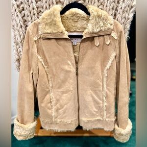 Wilson's Leather jacket with fur trim